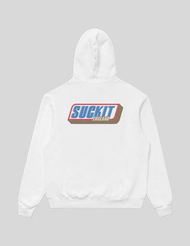 Suck It England Fleece Hoodie Fleece Hoodie Greater Half White S